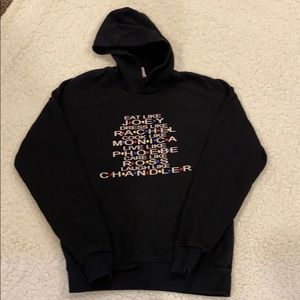 Black Hooded ‘Friends’ sweatshirt